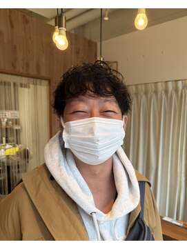 パーマ風マッシュ