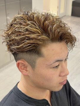 ビカムメンズヘアー 栄店(become men's hair) かきあげツイスパメッシュ