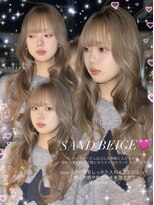 ローレン(Rollen)&nbsp;韓国アイドルや海外ガールのようなサンドベージュ/レイヤー