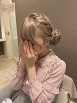 ヘアセットサロンコト(Hair Set Salon KOTO) サイドシニヨンヘアアレンジ
