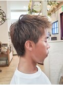 【メンズ】骨格補正カット×ナチュラルブラウンショート