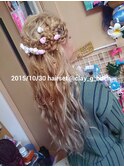 【￥】仙台結婚式 ヘアセット 編み込み 仙台 ヘアアレンジ