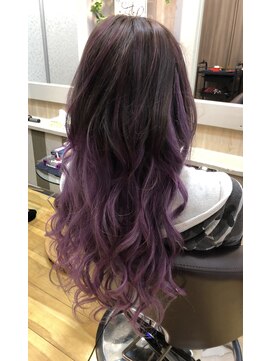 アクアライム(Aqua Lime) パープルグラデーション