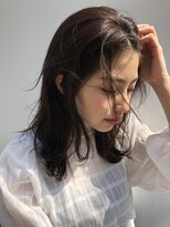 ノラ ギンザ(NORA GINZA) 【NORA GINZA 】暗髪×ミディアムレイヤー☆