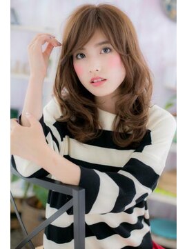 ヘアアンドビューティー ミック(Hair & Beauty miq) ニュアンス感…外国人風ウェーブ小顔ヨシンモリロングc1
