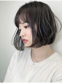 セミウェットゆらぎボブ☆銀座/髪質改善