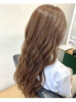 リシェールグリーン 越谷花田店(RICHAIR GREEN)&nbsp;ハイライト×ウェーブ巻き