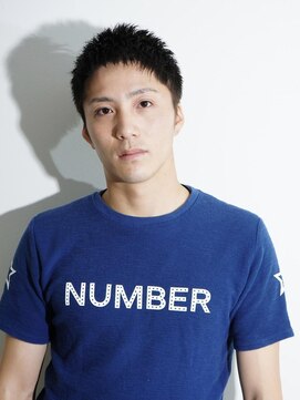 ワンワンオー バーバーショップ 博多店(@110 BARBER SHOP) ショートスパイキー