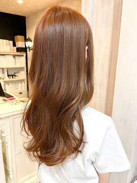 キャアリー(Caary) 福山美容室Caary 大人気イルミナカラーこっくりオレンジ