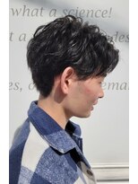 六本木美容室 白金店&nbsp;アップバング/センターパート/ベリーショート/ツーブロック/黒髪