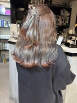 ペレ 渋谷(PELE)&nbsp;kya103斜めバング/グレージュカラー/シルキーベージュ/渋谷