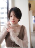 ◇大人可愛い20代30代40代50代前下がりショートボブ丸みショート