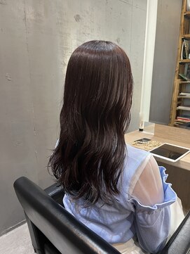 ルーシーバイパム 恵比寿(Lucy by PAM.) ピンクバイオレット × ゆる巻きロング