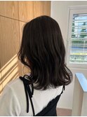 くびれミディアム_アッシュグレージュ_ハイライト