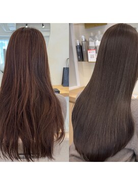 オリンテ バイ レシッド 表参道(orente by rcid) レイヤーカット×ラベンダーショコラ×髪質改善カラー