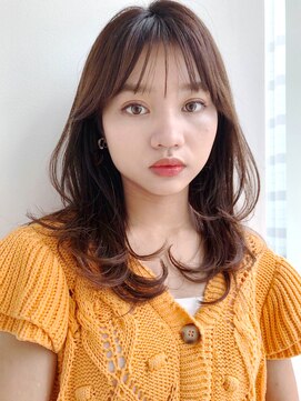 ケーツー エソラ池袋店(K-two) シースルーバンク*ひし形ロングヘア*丸顔解消*レイヤーカット