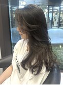 レイヤーカット かきあげ前髪 表参道