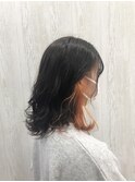 インナーカラー×オレンジ【TELA HAIR大網】