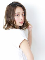 ラフィス ヘア ルー 福山2号店(La fith hair ruu.)&nbsp;【La fith】 カーキアッシュ×切りっぱなしボブ