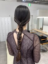 ジーニー 横浜(giinii)&nbsp;ヘアセット_タイト編み下ろし