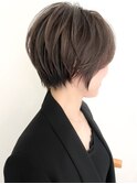ハイライトバレイヤージュダブルカラーショートカット30代40代
