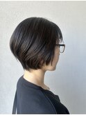 ふんわり丸みのあるショートボブ