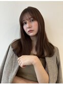 ふんわりカールヘルシースタイルルーズヘアショコラアッシュ