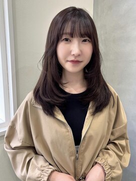 シェノン 夙川(CHAINON) 縮毛矯正/くびれヘア/アプリコットオレンジ/髪質改善