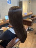 縮毛矯正で艶髪／20代30代40代／新宿／髪質改善