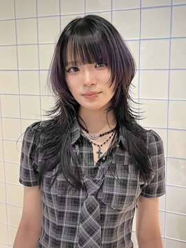 ローエ バイ デコ(Rohe by DECO) 【廣川】シャギーウルフ/シャギーカット/パープルデザインカラー