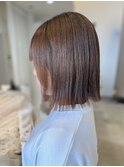 切りっぱなしボブ　大人ボブ