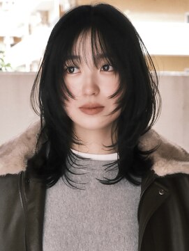 【macana指名】ミディアムレイヤーカットウルフカット登戸