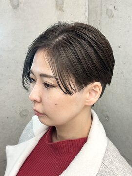 【AYAKA】アシメショート/アッシュベージュ