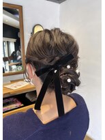 サンカリ SANKARI 船木店&nbsp;【ふわっと低めシニヨン】