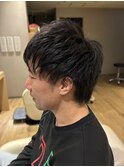 伸ばしかけでも、爽やかスタイル