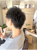 サイドツーブロックショート