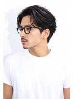 ブランニュー オーバー 難波店(Brandnew over)&nbsp;【Brandnew】センターパート＿メンズカット＿フェザーパーマ