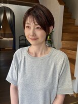 サロンエフ(salon f)&nbsp;大人ショートヘア×ベージュブラウン
