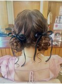 ツインお団子アレンジ☆
