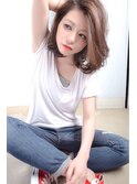 シンプルボブ×カジュアル×FEMINITY
