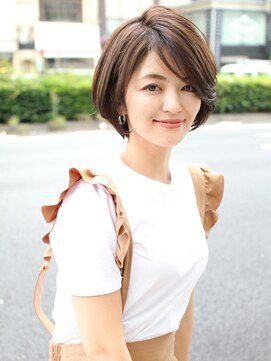 アフロート ディル(AFLOAT D'L) 《AFLOATディル 井上紗矢香》小顔に作るひし形ショートボブ