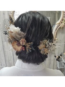 ラピスラズリ(Lapis Lazuli) アップスタイル　2(熊本 下通 ヘアセット専門店)