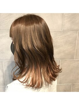 ヘアーサロンダイスリテイク(HAIR SALON DICE retake) 外ハネ×インナーカラー