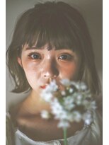 マロウ(mallow) 《花屋併設》シンプルボブstyle/ダークアッシュ/カール
