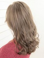 オーブ ヘアー ルアナ 広島横川店(AUBE HAIR luana) 【AUBE HAIR】ライトクリアベージュ_フリンジセミロング