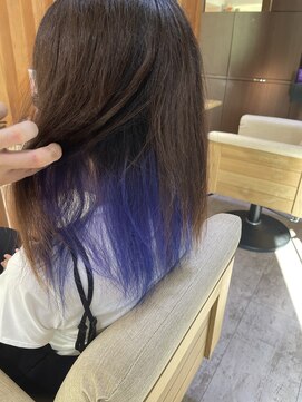 ヘアーパーチ(HAIR perch) インナーカラーブルー