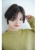 大人可愛い耳掛けショート