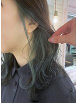 ロンドルーチェ 心斎橋(Lond luce)&nbsp;ダークアッシュ/ミディアムレイヤーカット［髪質改善/縮毛矯正］