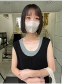ぱつっとボブ