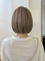 ロンドポレール 北千住(Lond polaire)&nbsp;ぱつっとボブ×ハニーベージュ